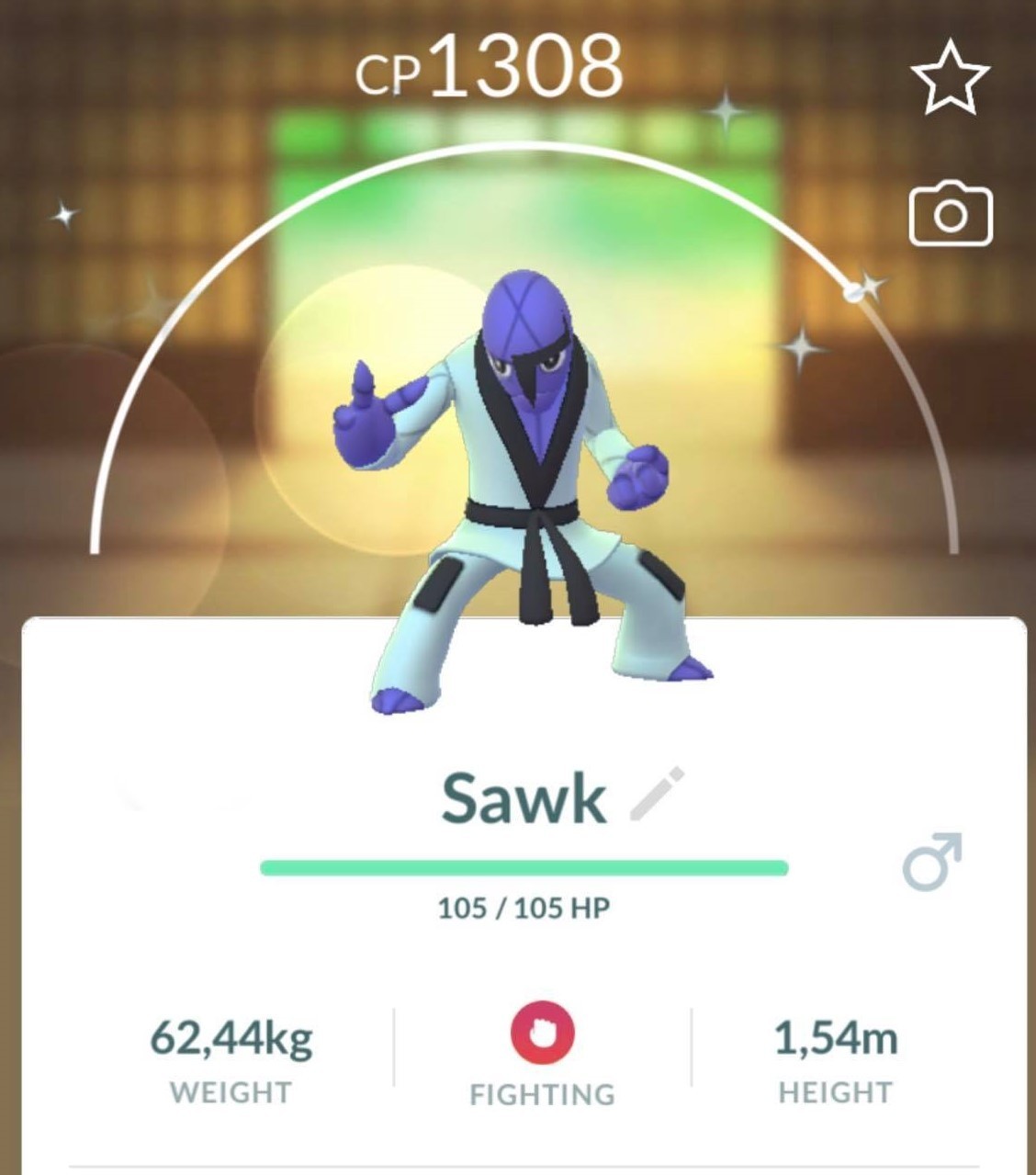 ✨ Shiny Sawk ✨  P T C - 80k stardust - Description