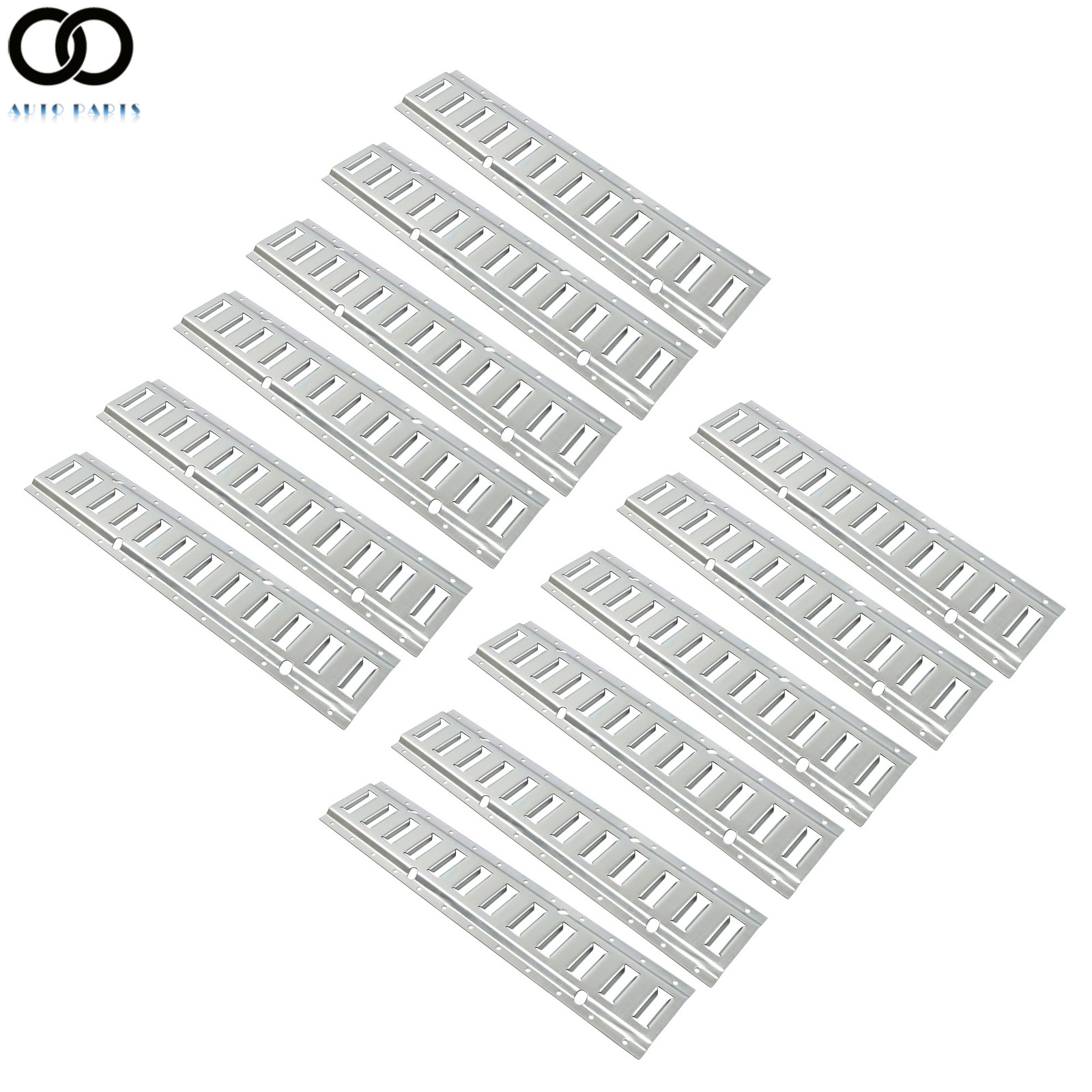 For Trailers Trucks Van Galvanized Steel 12 Pack 2' E Track Tie Down Rail System