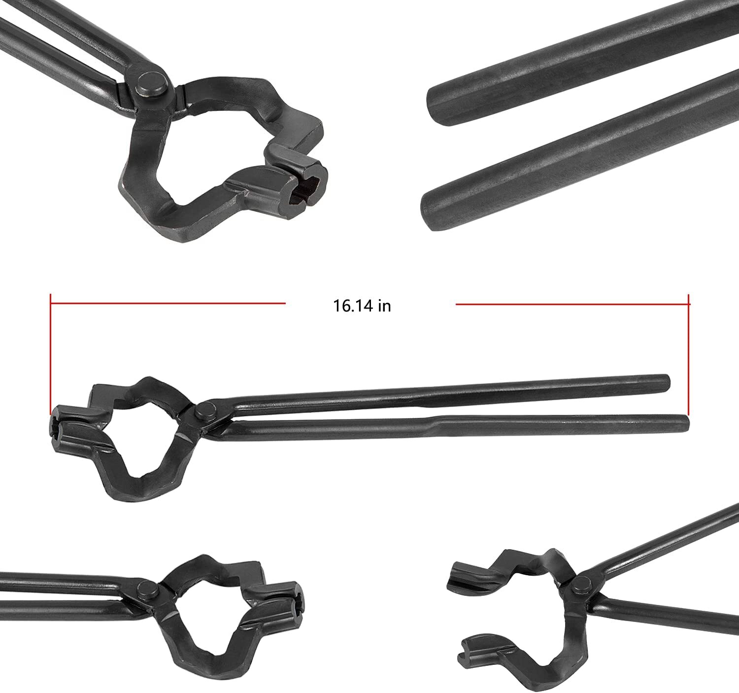 16" Z V-Bit Style Tongs Knifemaking Tongs Bladesmith Blacksmith Tongs Tool