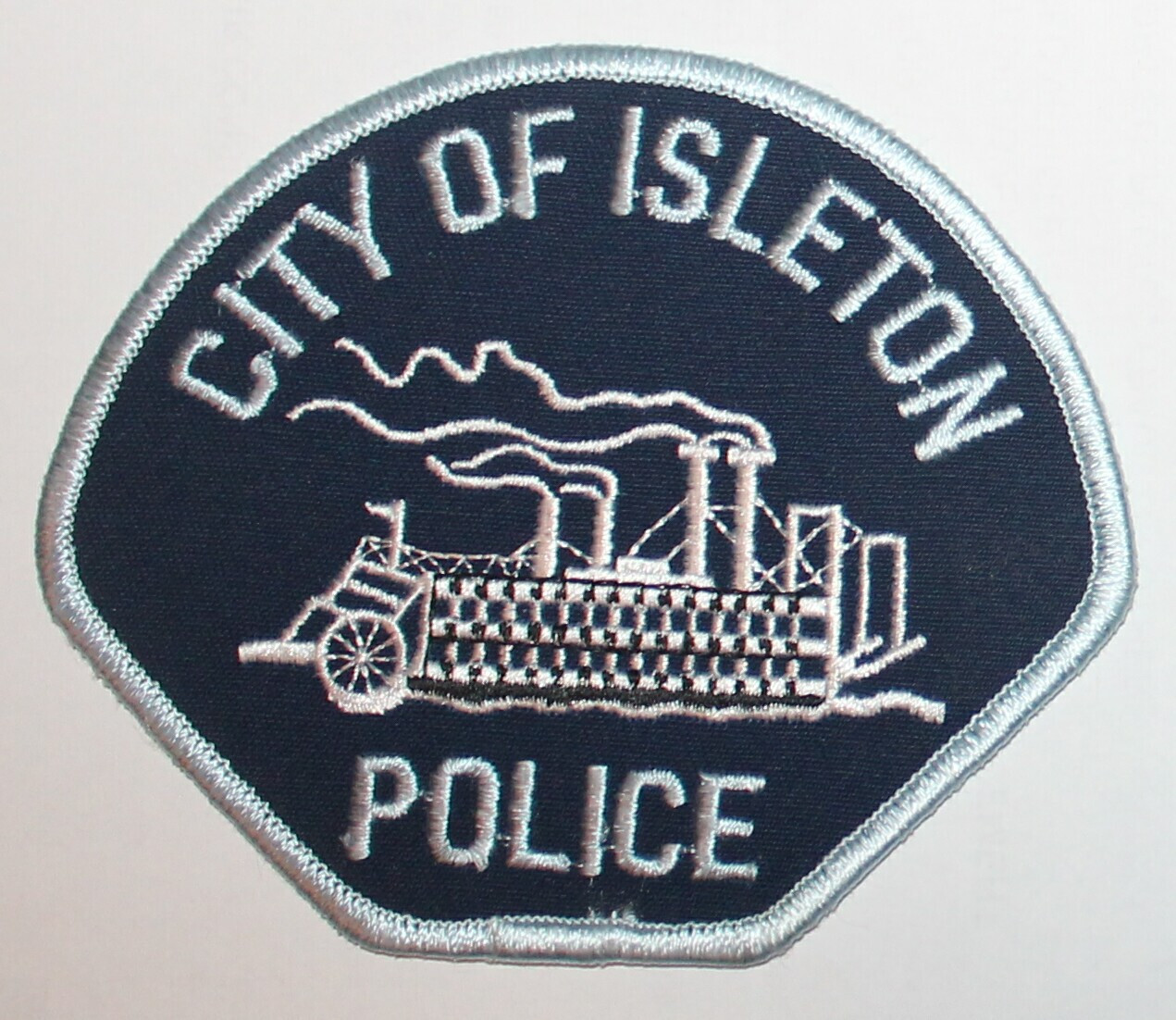 Defunct CITY OF ISLETON POLICE Sacramento Co California Riverboat CA PD patch