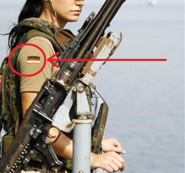 KANDAHAR DAESH BASHER NATO ISAF JSOC BUNDESWEHR KSK iron-on PATCH: German Flag
