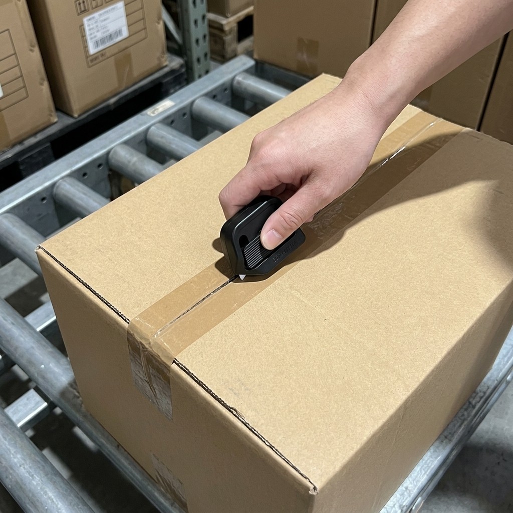 Mini Ceramic Box Cutter with Magnet Safe Parcel Opener for Cardboard Boxes