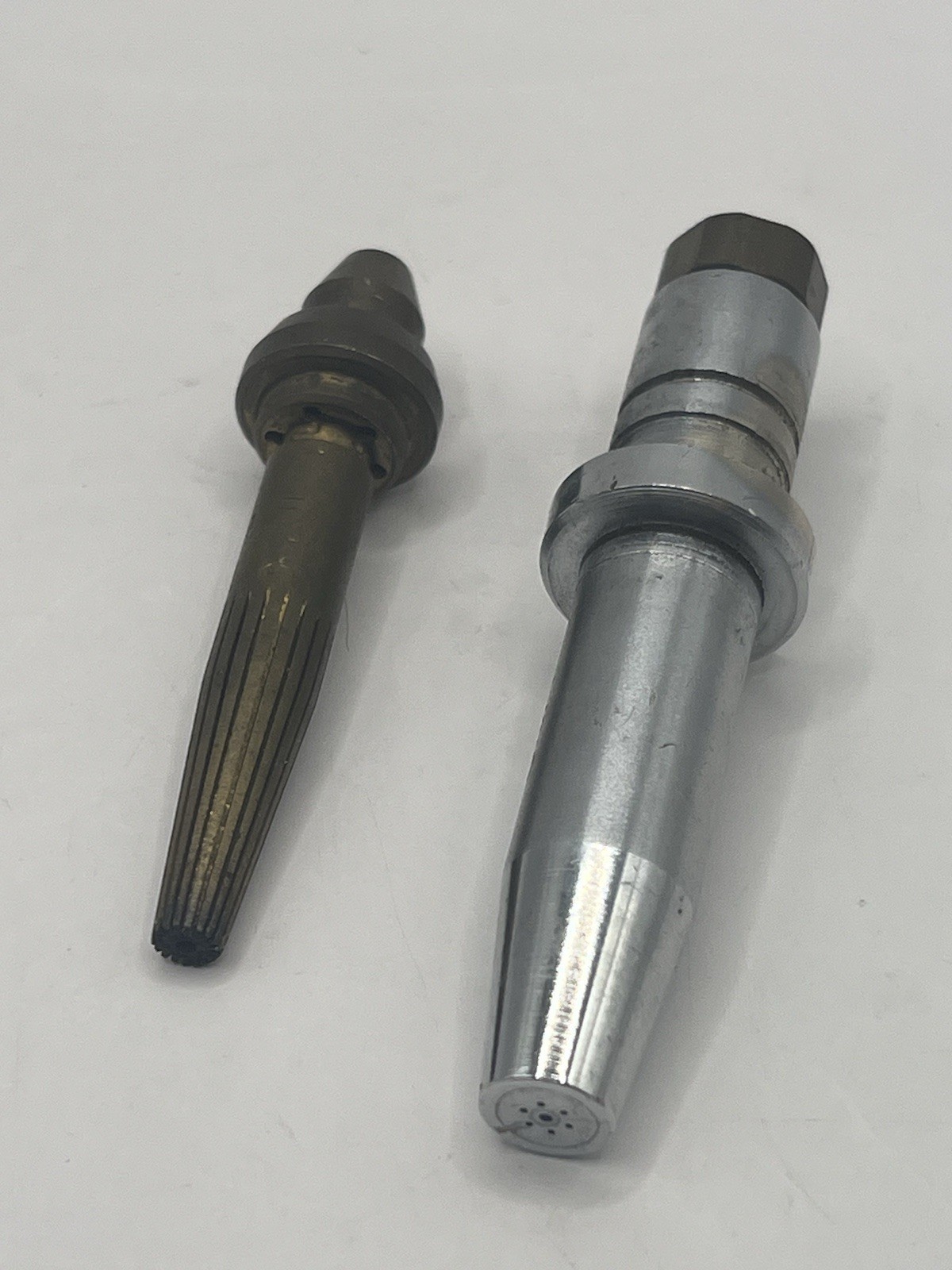 Vintage Blow Torch Tips Lot of 2 Brass & Steel PAT’D 2276 No. 0 & 2-20 Splined