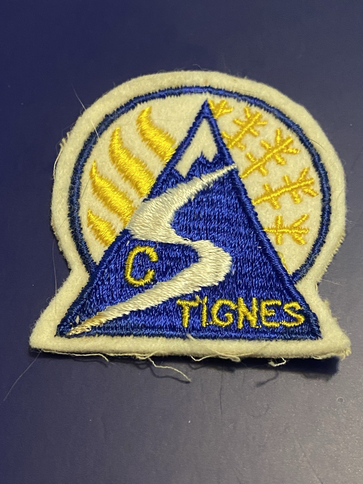 VTG TIGNES Ski Resort France Sew On Patch