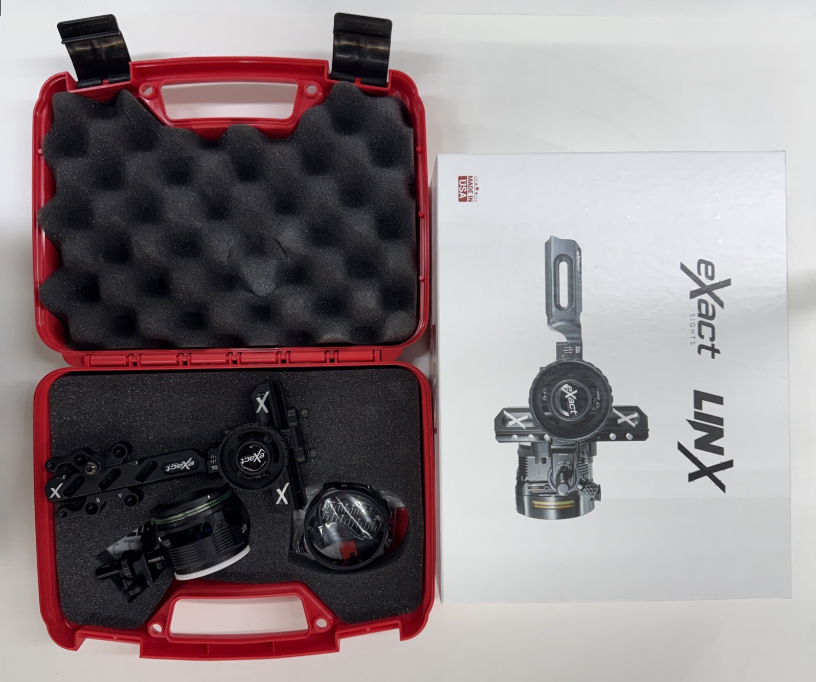 B3 Archery Exact LINX Sight LH Single Pin With Box And Case - Item 3832