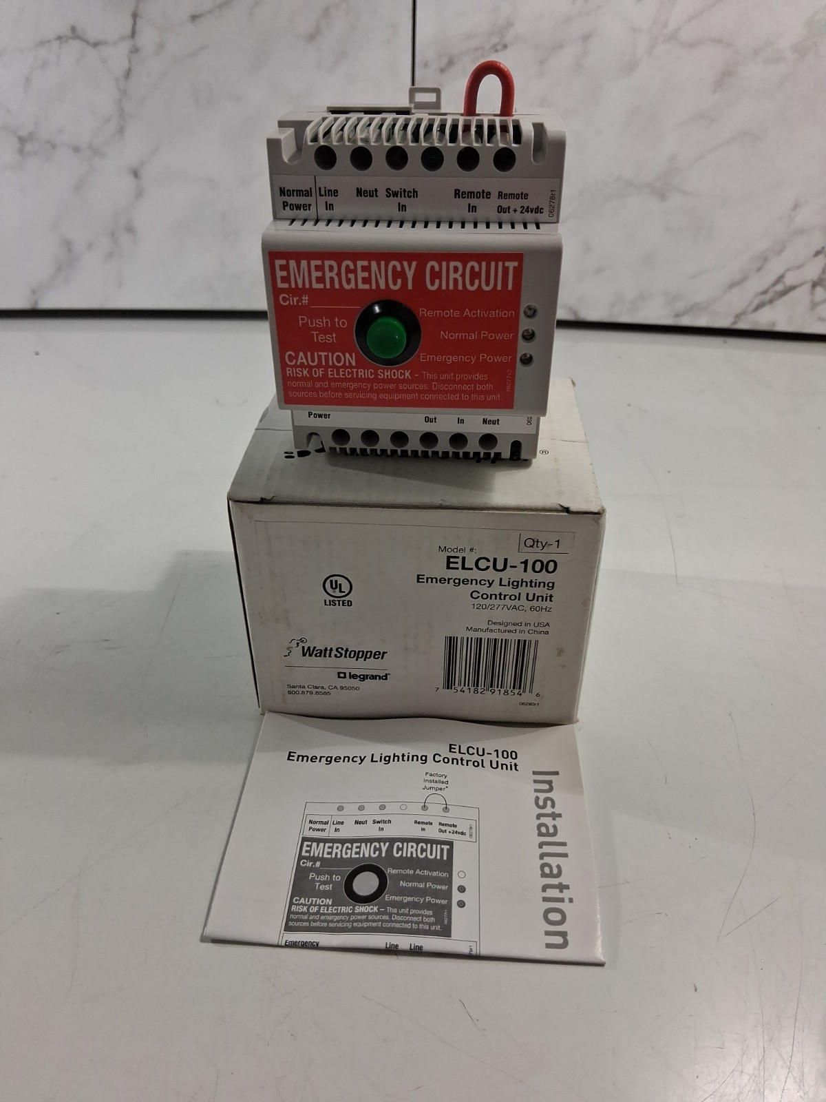 WattStopper ELCU-100 Emergency Lighting Control Unit 50/60Hz 120/277V