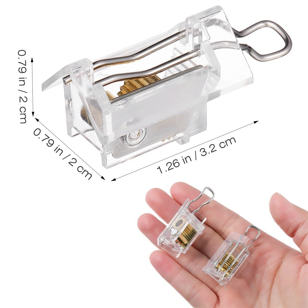Cord Locks 4 Pack Transparent Plastic for Venetian Roller Vertical Blind Cords