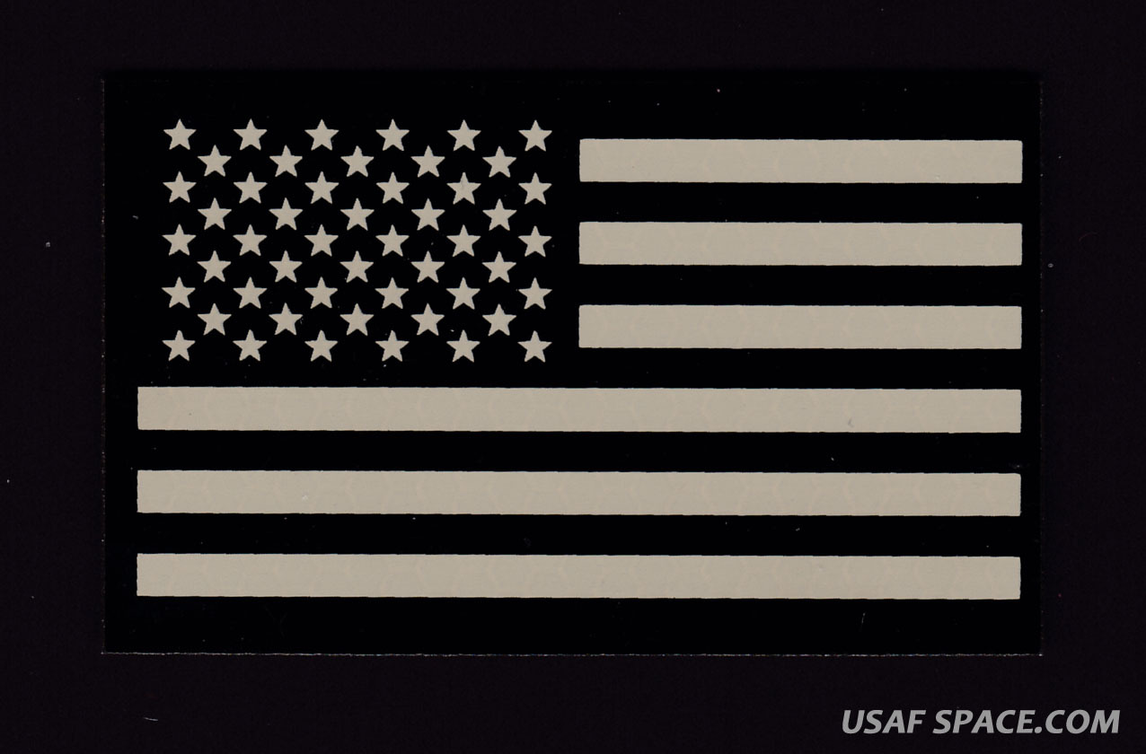 AUTHENTIC US MILITARY IR INFRARED Forward BLACK-TAN US FLAG HOOK & LOOP PATCH