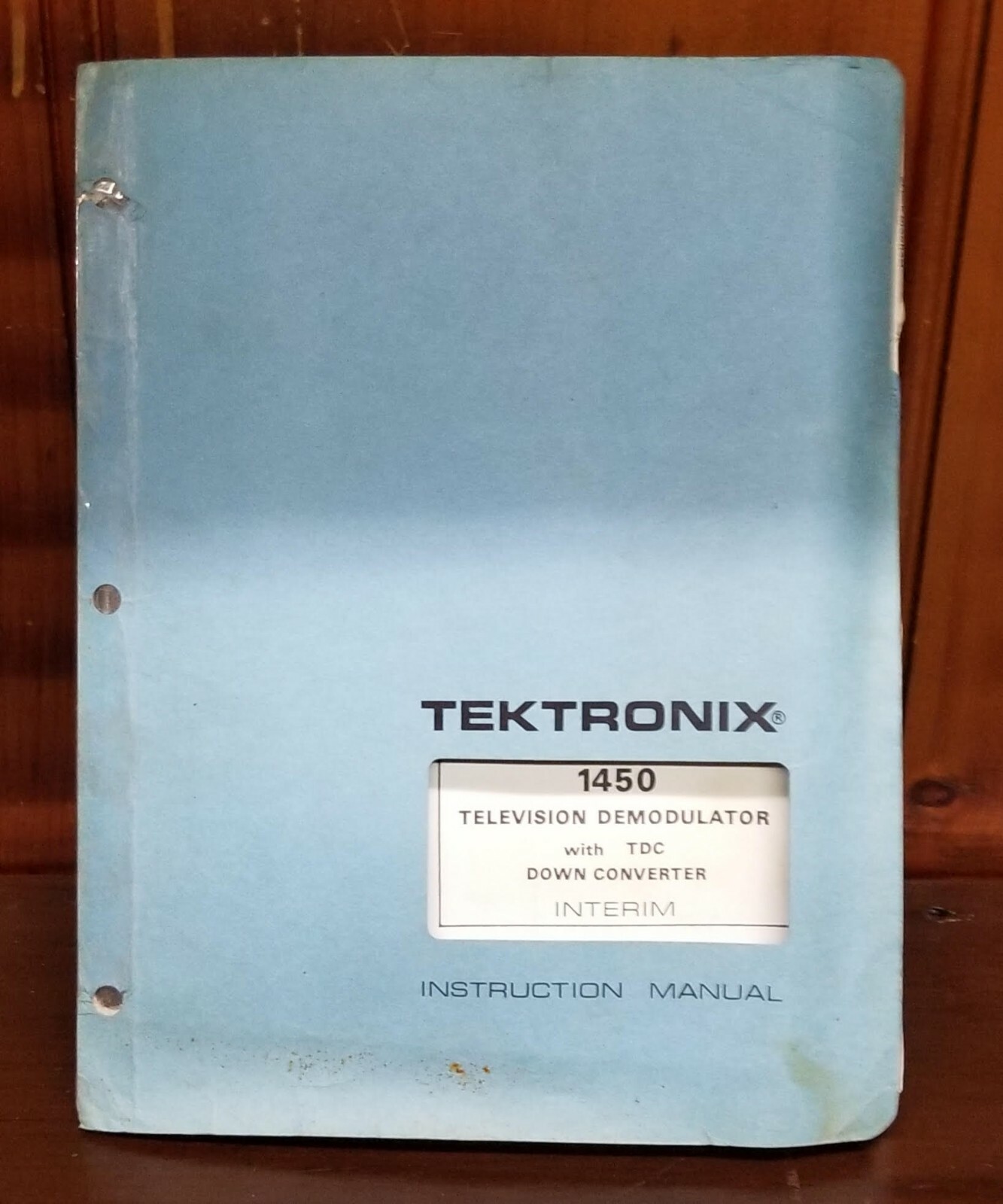 TEKTRONIX 1450 TELEVISION DEMODULATOR INSTRUCTION MANUAL