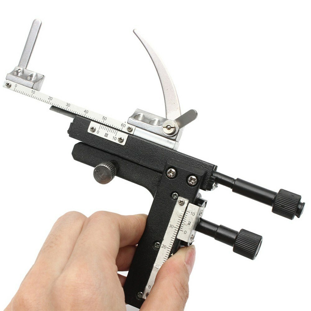 X-Y Movable Stage Attachable Microscope Mechanical Stage Plastic Lever w/Scale