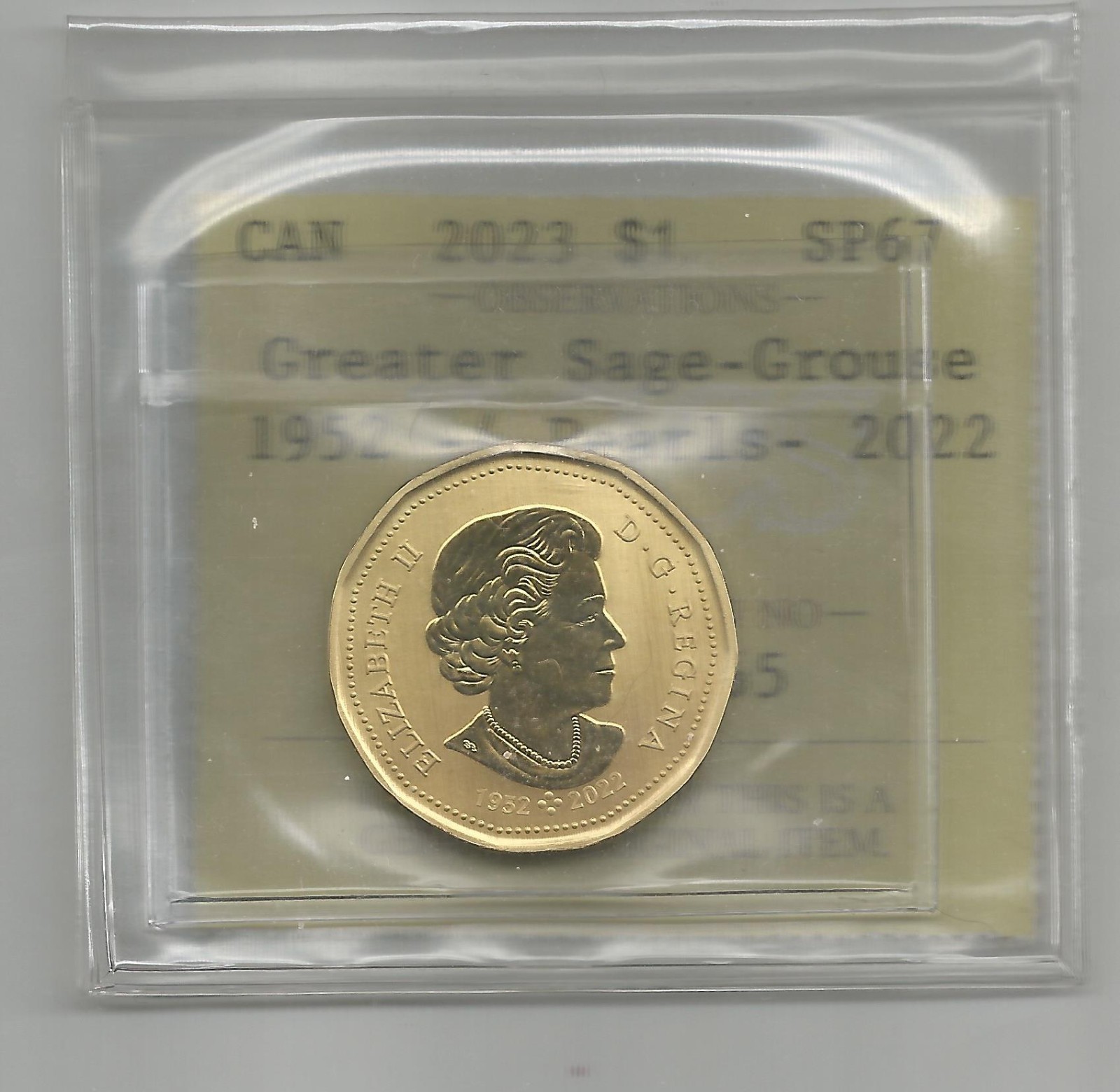 **2023** Loon Dollar (Greater Sage Grouse) - PCCS SP67