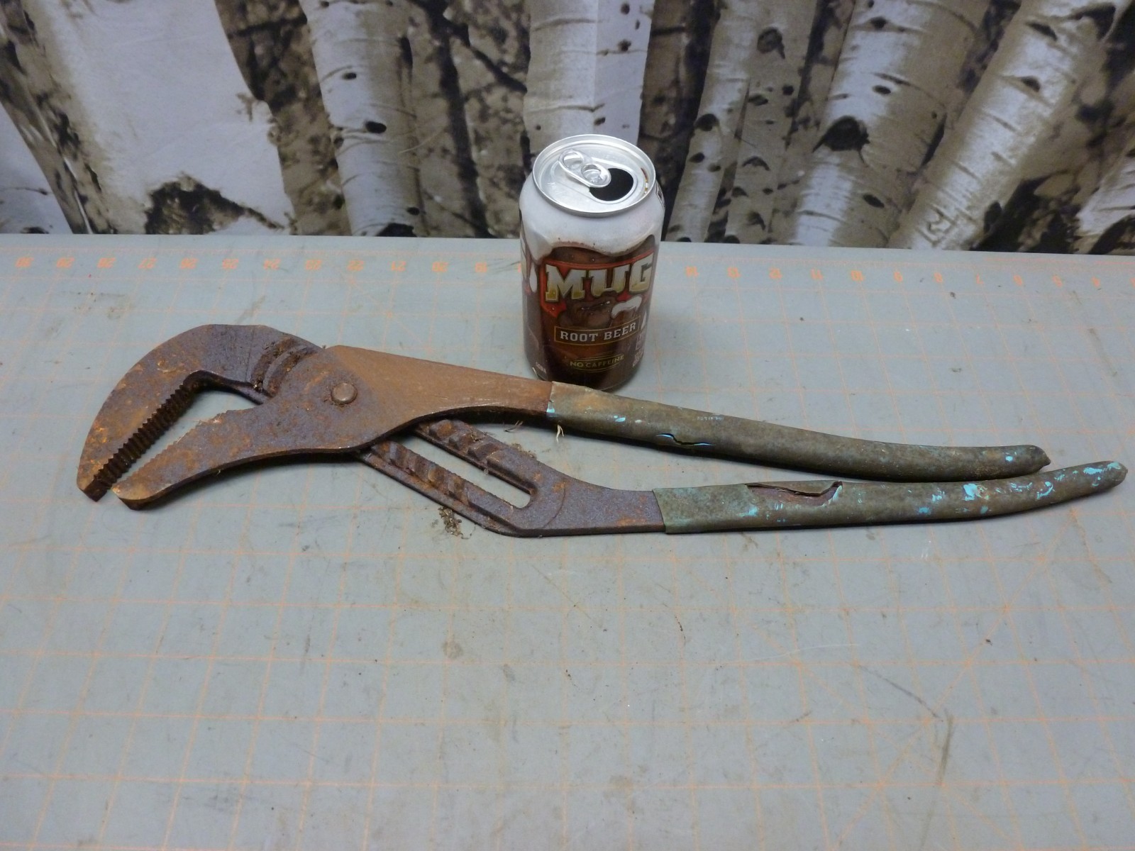 RUSTY! Channellock 480 20" Huge Straight Jaw Tongue & Groove Pliers -USA MADE