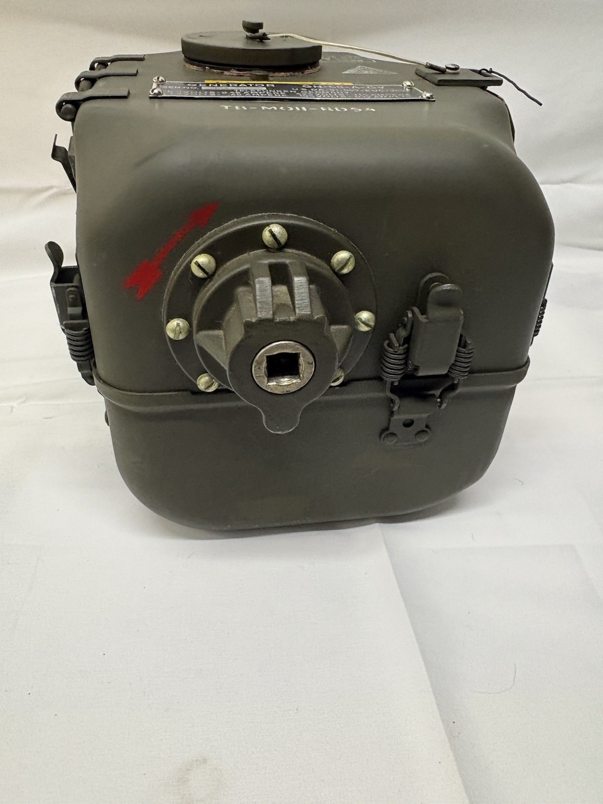 Vintage U.S. military hand generator GN-58-A-GY, made by Telefunken Germany