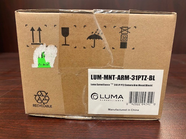luma LUM-MNT-ARM-31PTZ-BL 310 Series Mini PTZ Security Camera Mount Black NEW