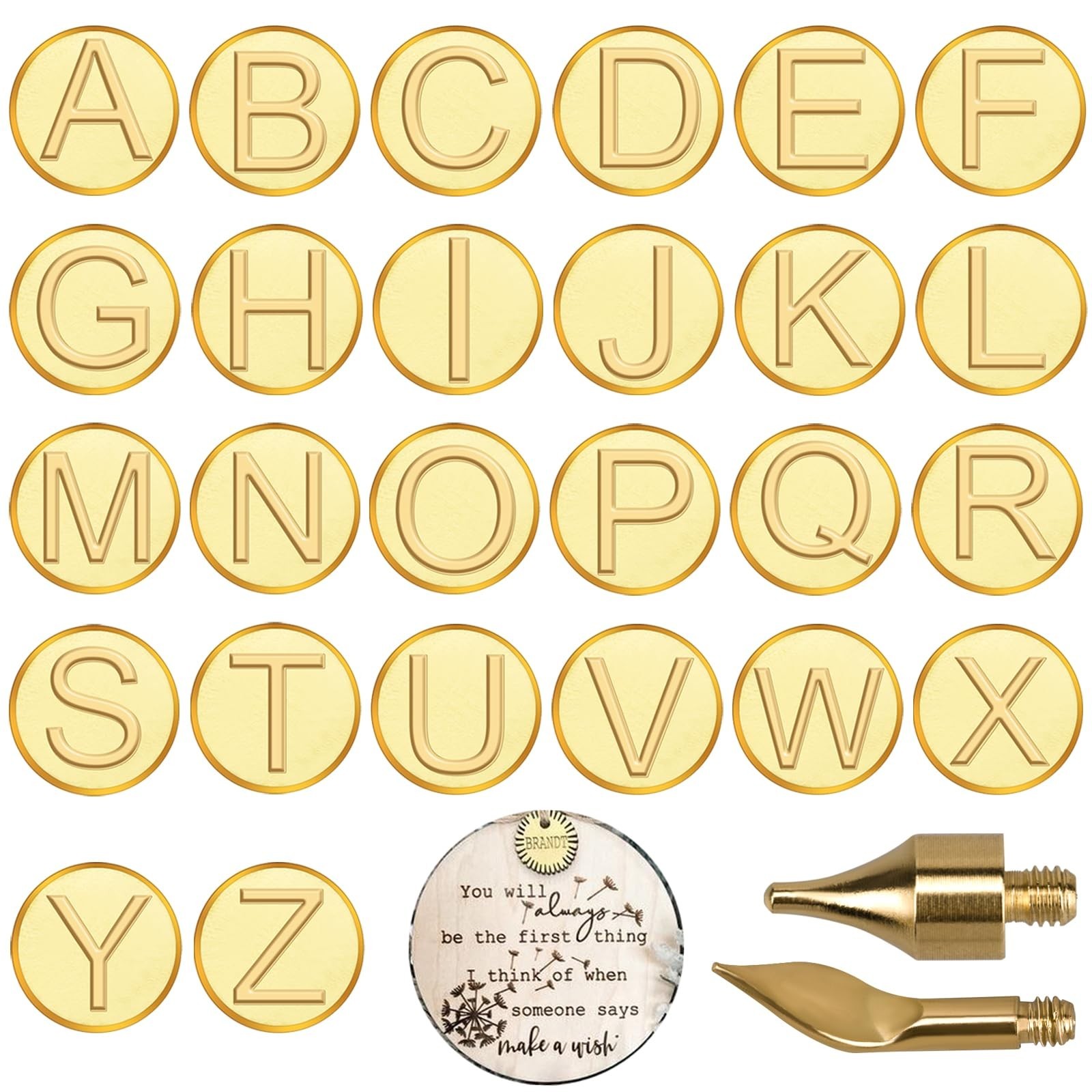 Wood Burning Tips Letters,Wood Burning Alphabet Template for Embossing and Ca...