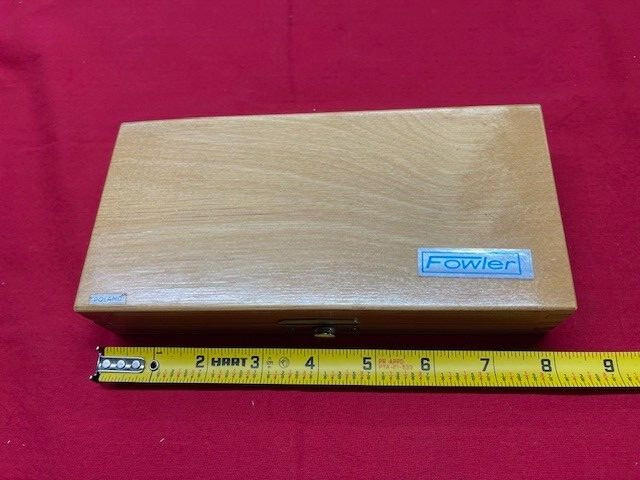 Fowler 52-440-006 Vernier Bevel Protractor, 6" Vintage