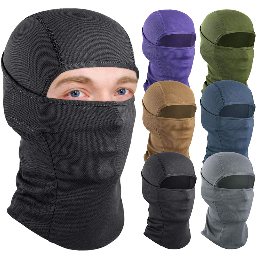 Balaclava Face Mask Thin UV Protection Ski Sun Hood Tactical Masks for Men Women