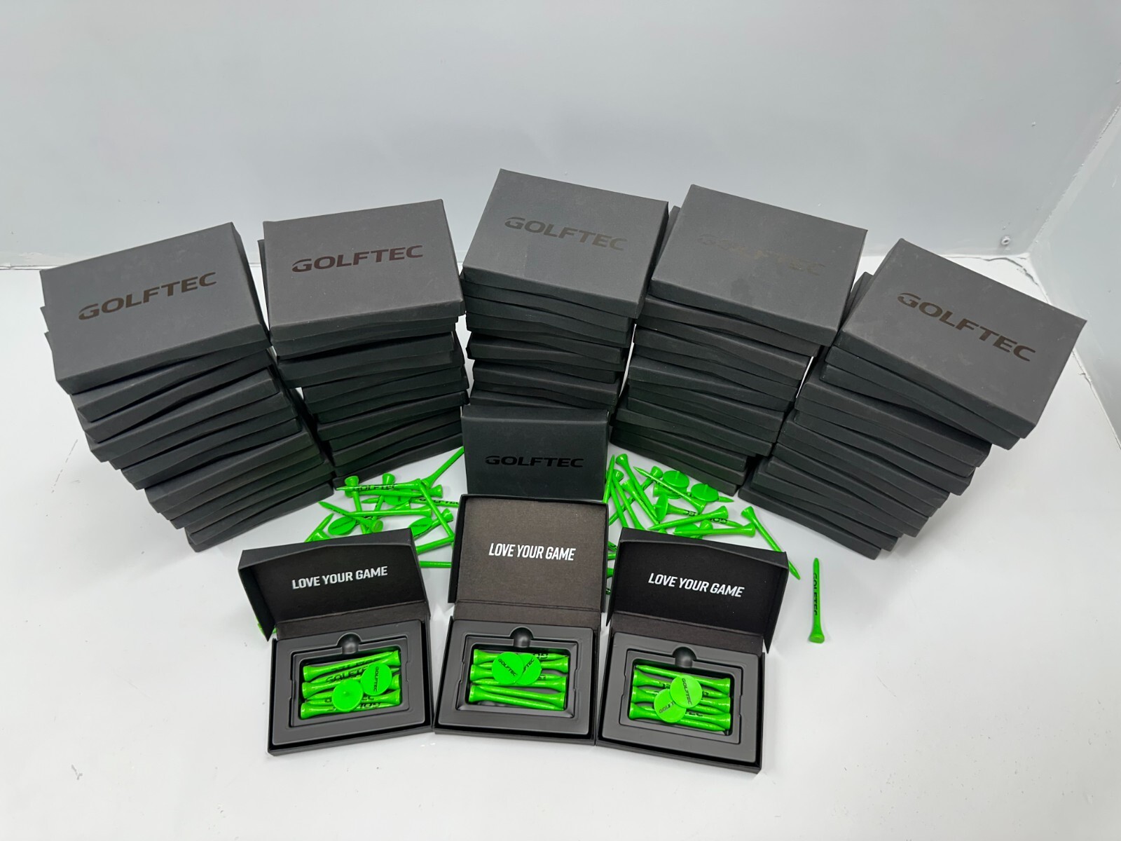 400 GOLFTEC Green Bamboo Golf Tees - 2.75