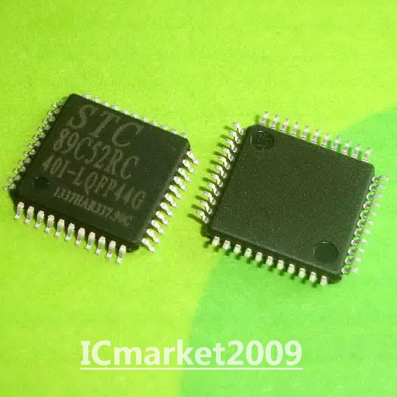 2 PCS STC89C52RC-40I-LQFP44G STC 89C52RC MCU Microcontroller Chip IC