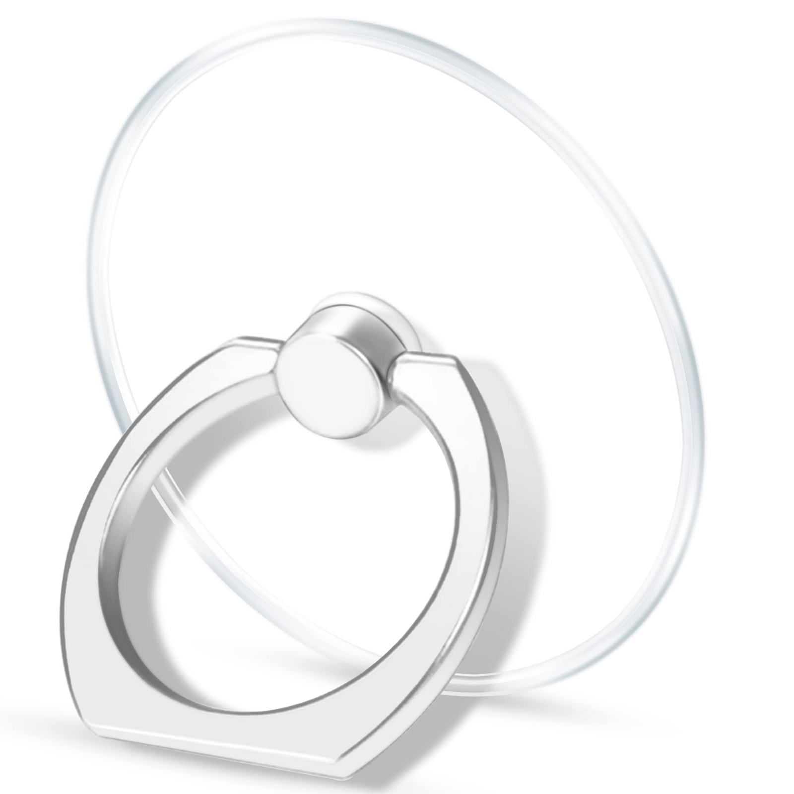 Transparent Clear Phone Ring Grips Holder Kickstand, Finger Ring Stand for