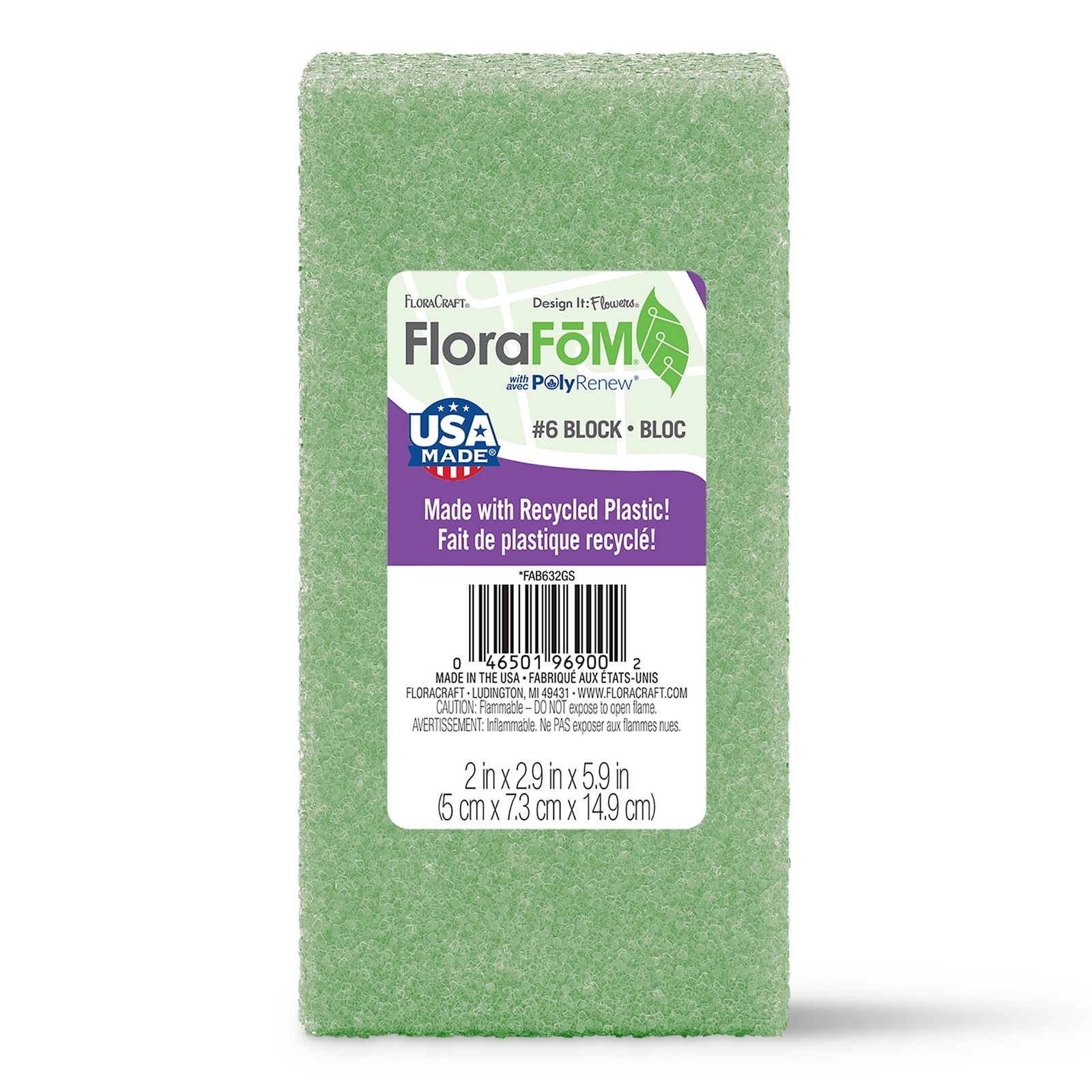 FloraCraft FLoraFoM Block-2"X2.9"X5.9"