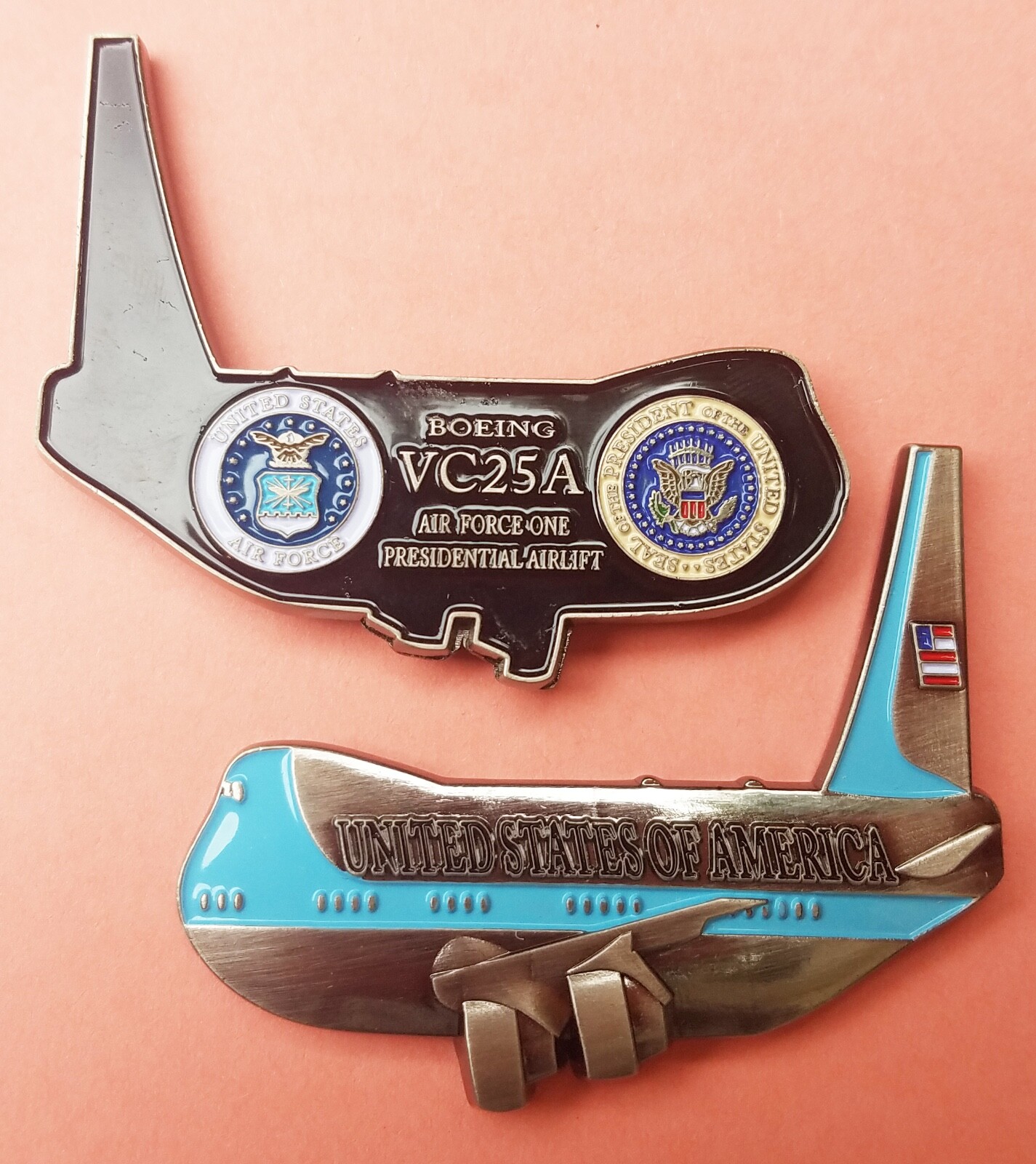 Air Force One Presidential Airlift Donald Trump Challenge Coin OCPM 2" 106