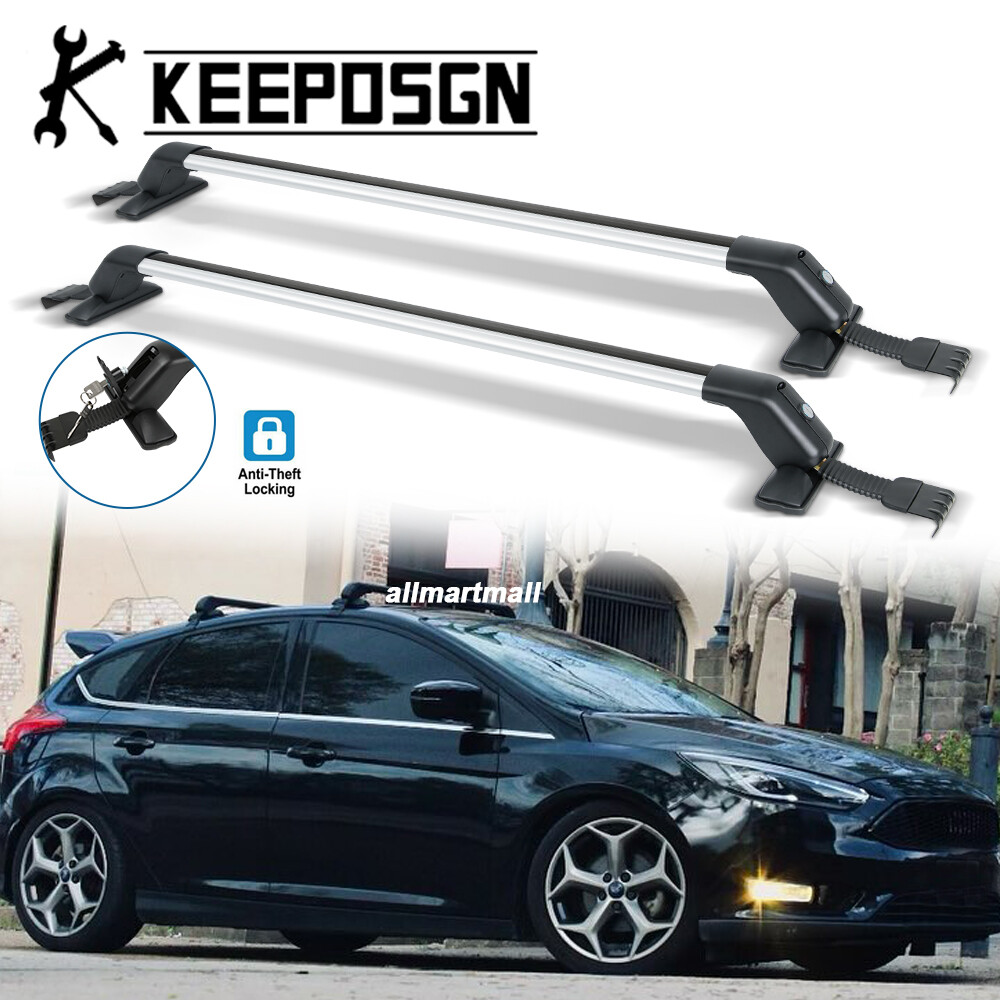 for Ford Focus Car Top Roof Racks Cross Bars Cargo Carrier Luggage Aluminum Lock
