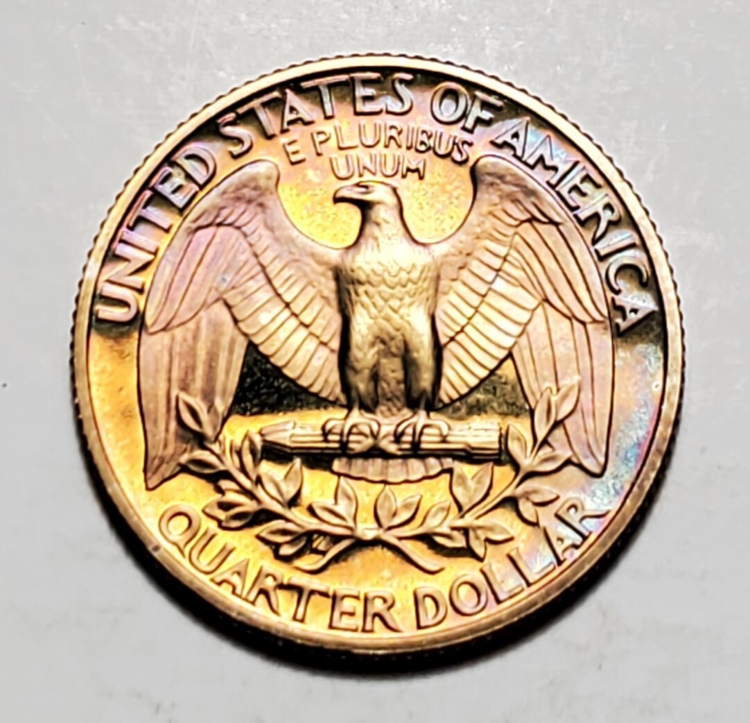 TONED 1980 S WASHINGTON QUARTER PROOF UNC #C4243