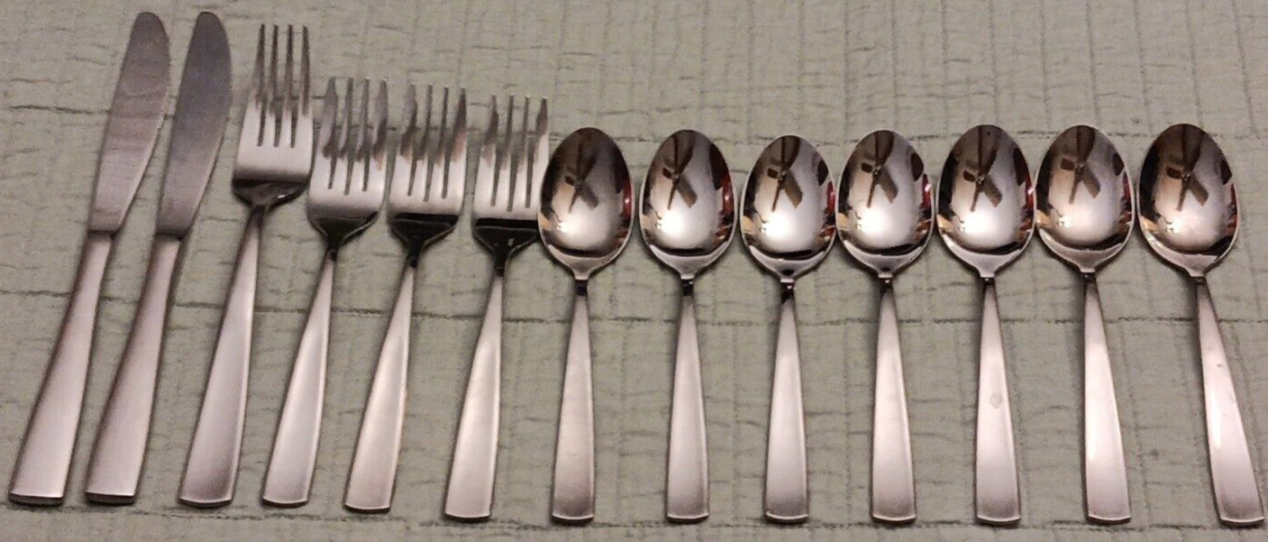 Lot Of 13 Dash Of That Stainless Flat Concave Tip Mixed Flatware Piece Lot