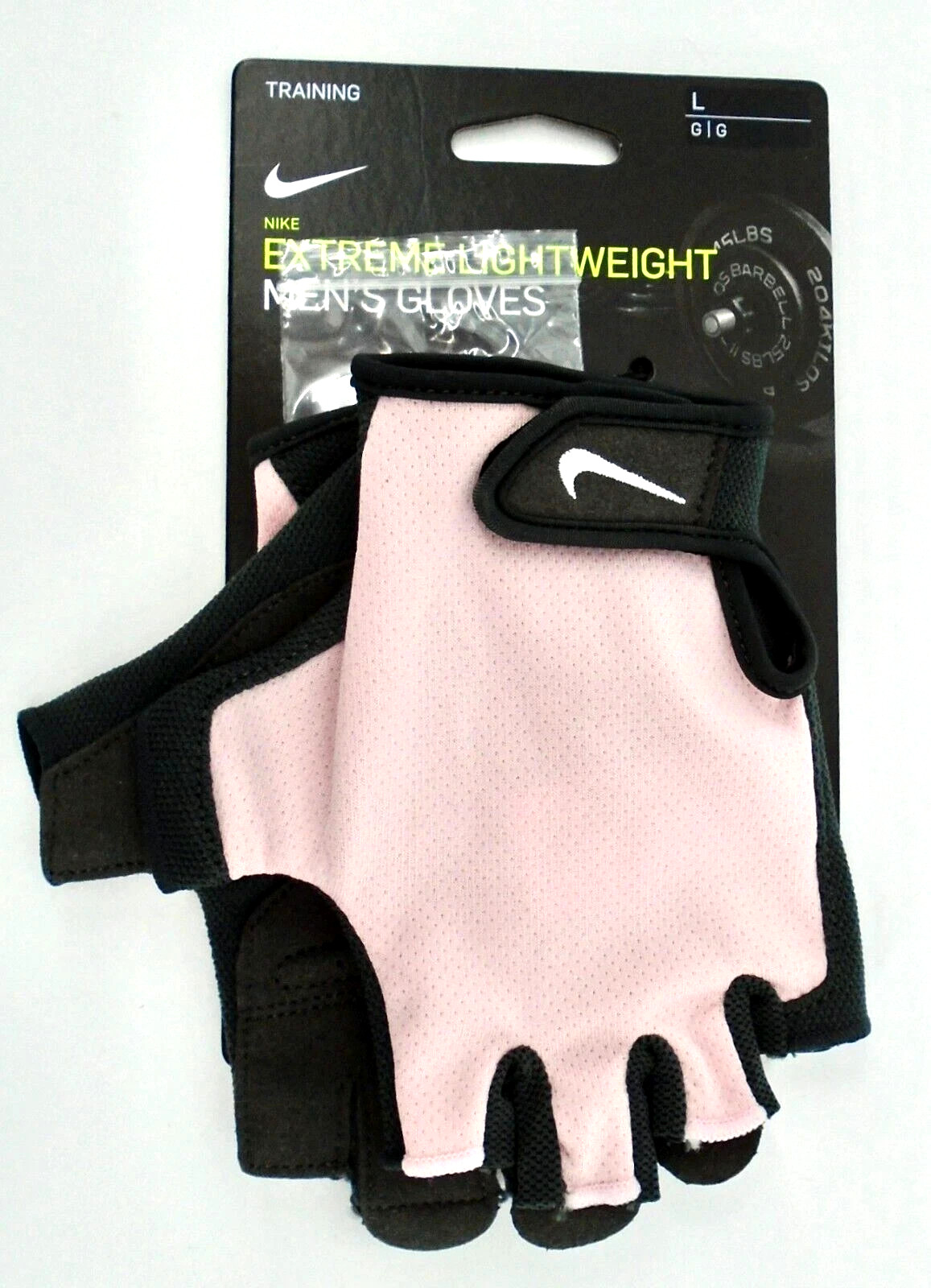 Nike Men's Gym Essential Fitness Gloves Large Pink Foam/Anthracite/White