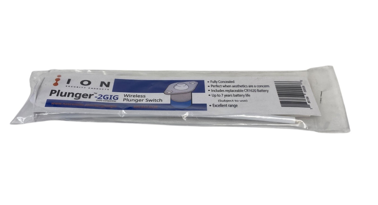 ION Digital Micra-2GIG Plunger Switch Wireless Door Security Sensor (New)