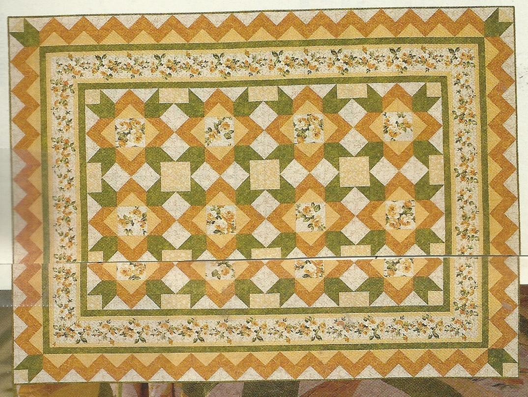 C0729 GOLDEN ANNIVERSARY QUILT PATTERN/INSTRUCTIONS