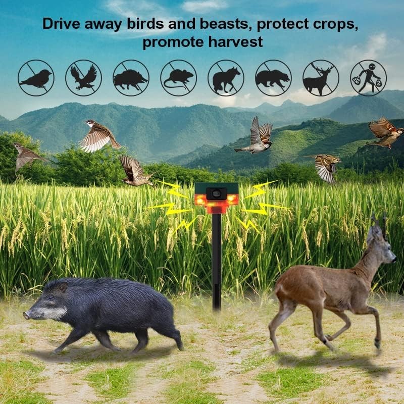 Protect Your Property with Solar 129dB Motion Sensor Alarm & Ultrasonic Sensor