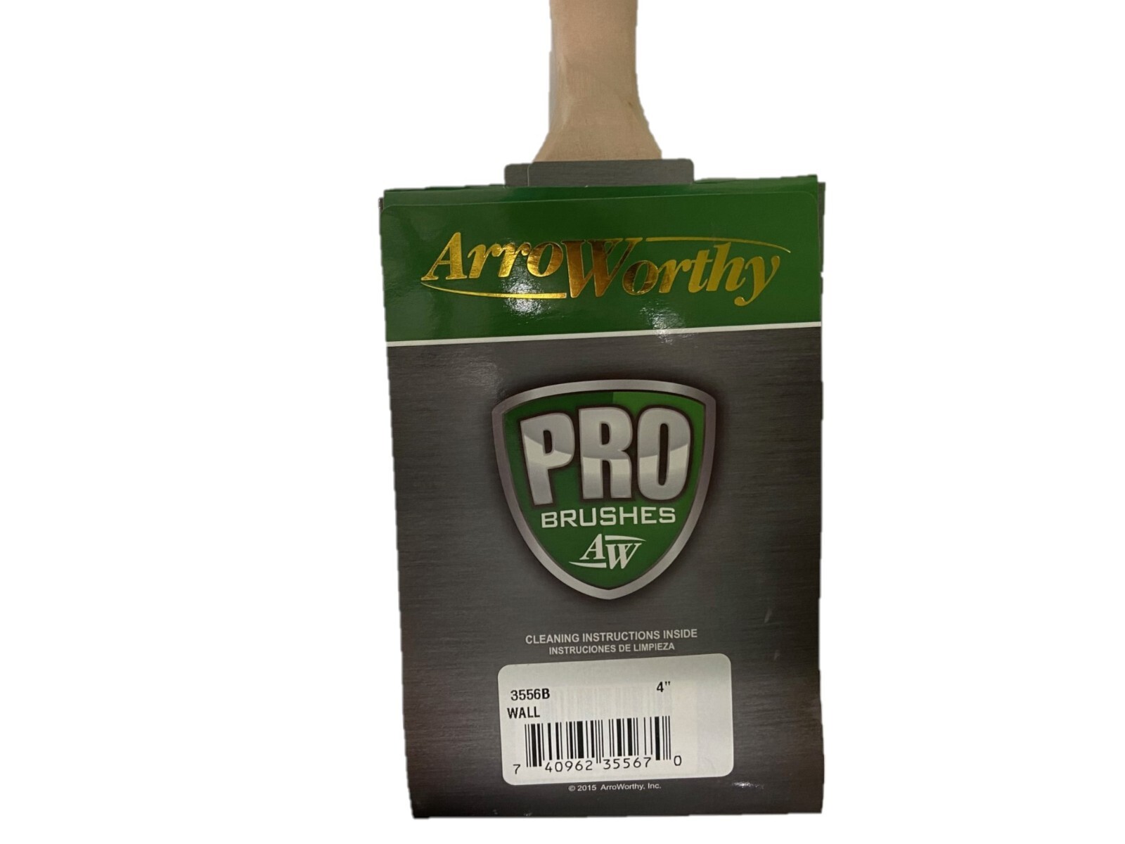 PAINT BRUSH (4 PACK) 4" Flat Sash Polyester/Nylon ArroWorthy Interior/Exterior