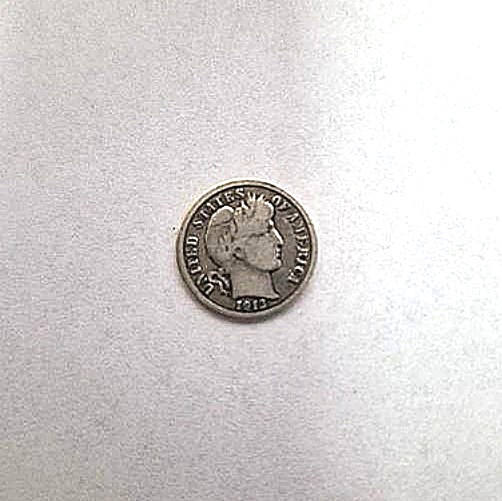 1913 Barber Dime EF/AU Nearly Perfect