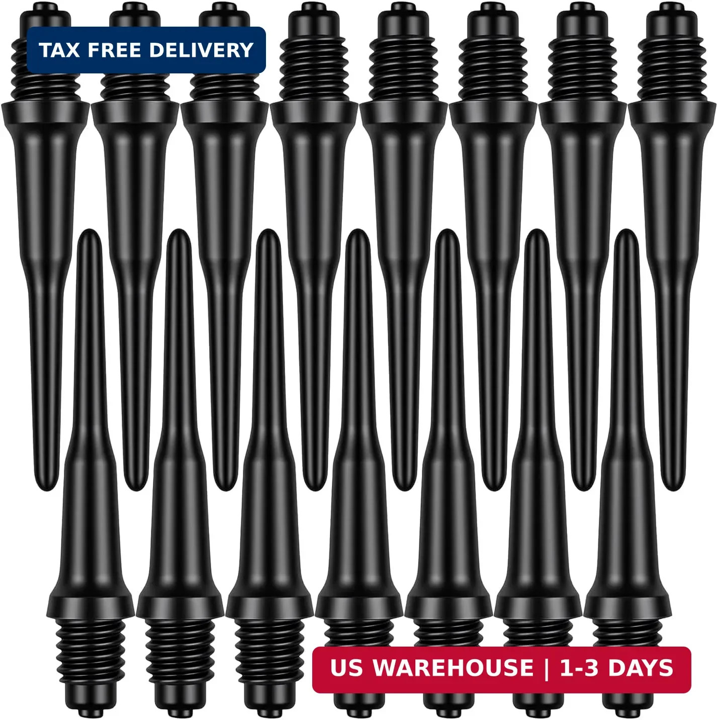 Soft Tip Dart Points (300 and 600 Pack) - 2BA Thread Plastic Dart Tips Replaceme