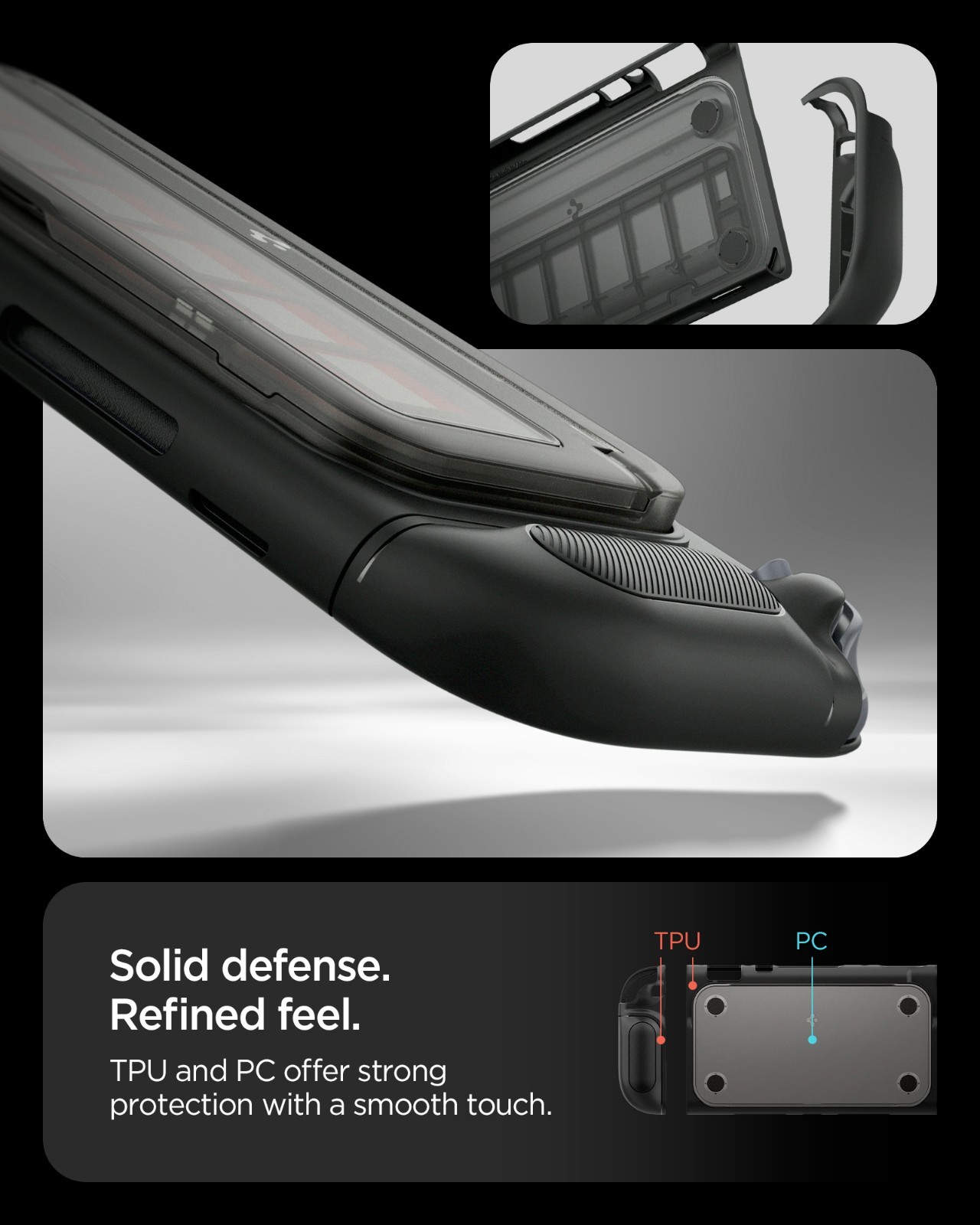 For Nintendo Switch 2 | Spigen Snap Switch Case Detachable Card Storage Grip