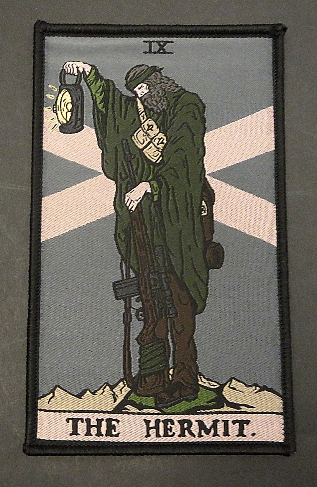 TASK FORCE DOOMER 'THE HERMIT' TAROT PATCH LED ZEPPELIN IV