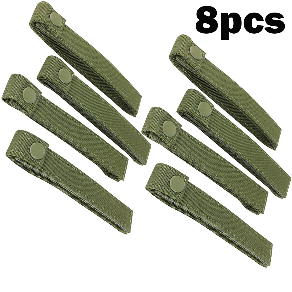 8 x 6" MOD MOLLE PALS Modular Web Gear Replacement Tie Straps Green