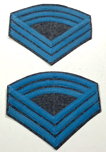 CIVIL WAR CS CONFEDERATE SARGENT MAJOR RANK CHEVRONS-INFANTRY