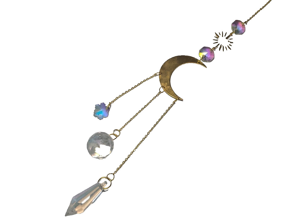 Beautiful Prismatic Crystal Suncatcher and Rainbow Light Generator