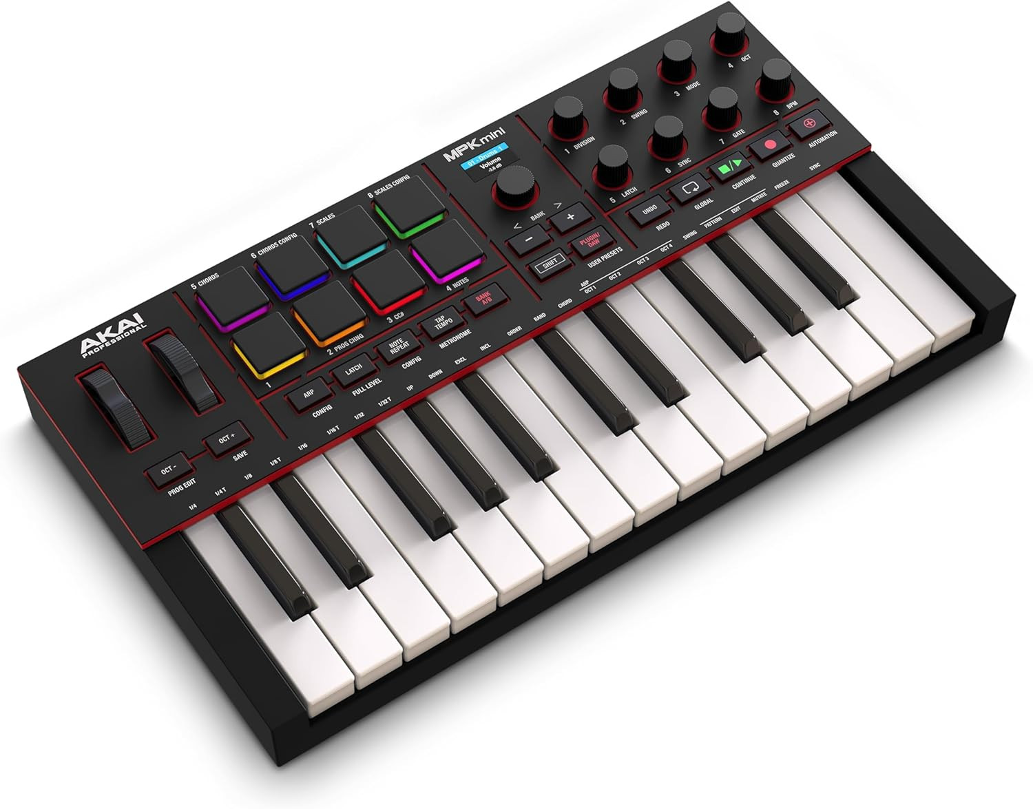 MPK Mini IV USB-C MIDI Keyboard, MPC Pads, Knobs, Software, Black