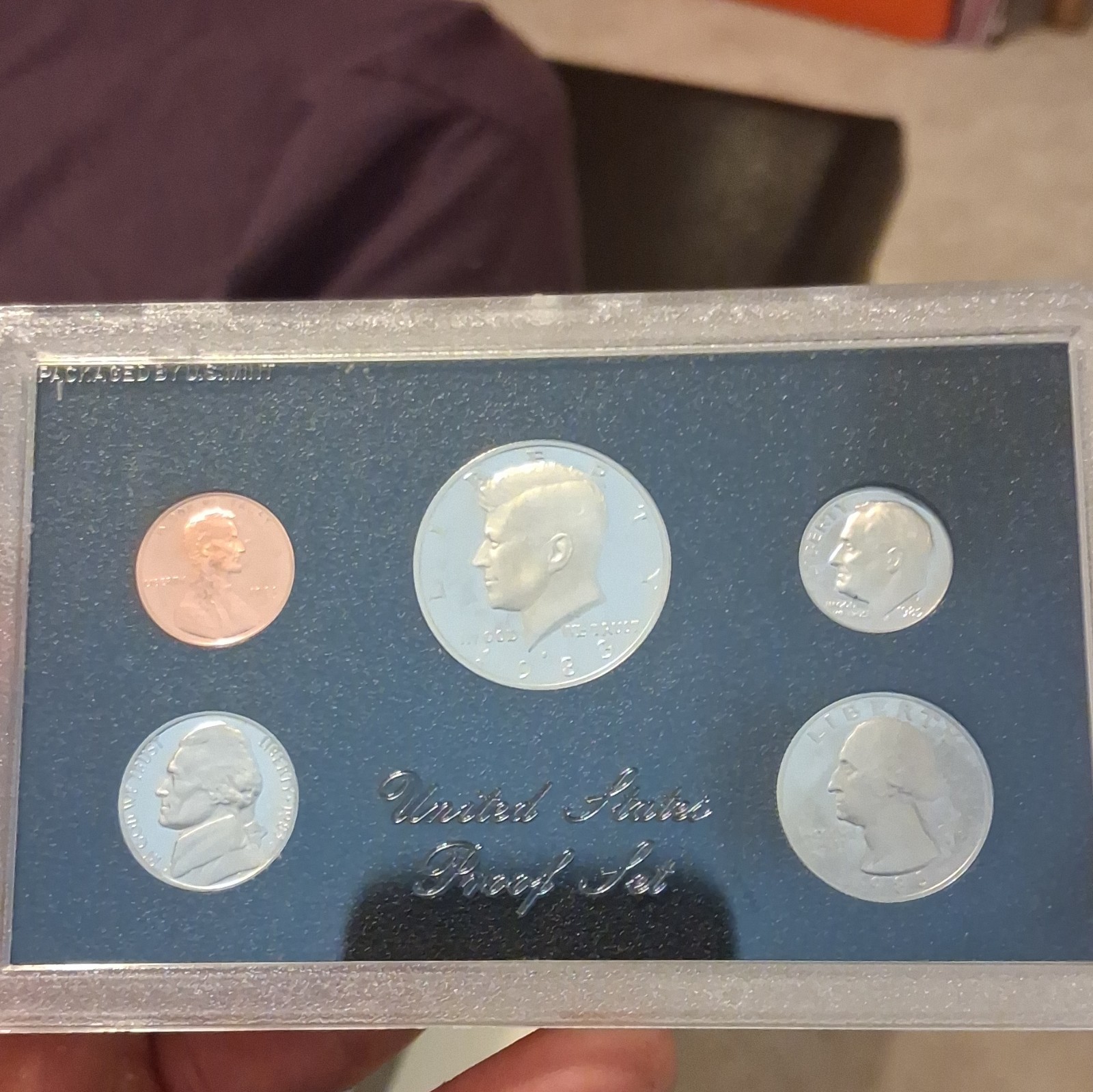 1983 Proof Set U.S. Mint San Francisco 50C 25C 10C 5C 1C Uncirculated