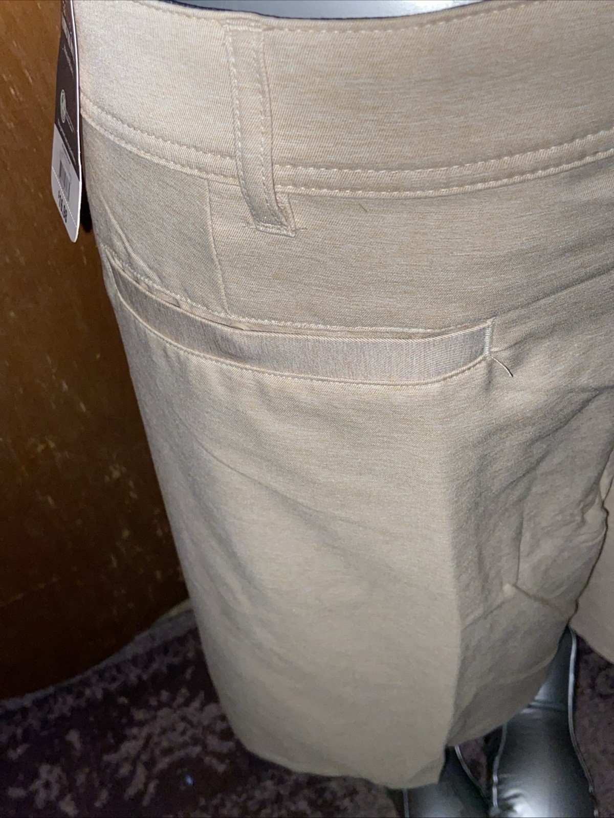 GEORGE ABOVE THE KNEE 4 WAY STRETCH TAN ACTIVE MOISTURE WICKING SHORTS 46
