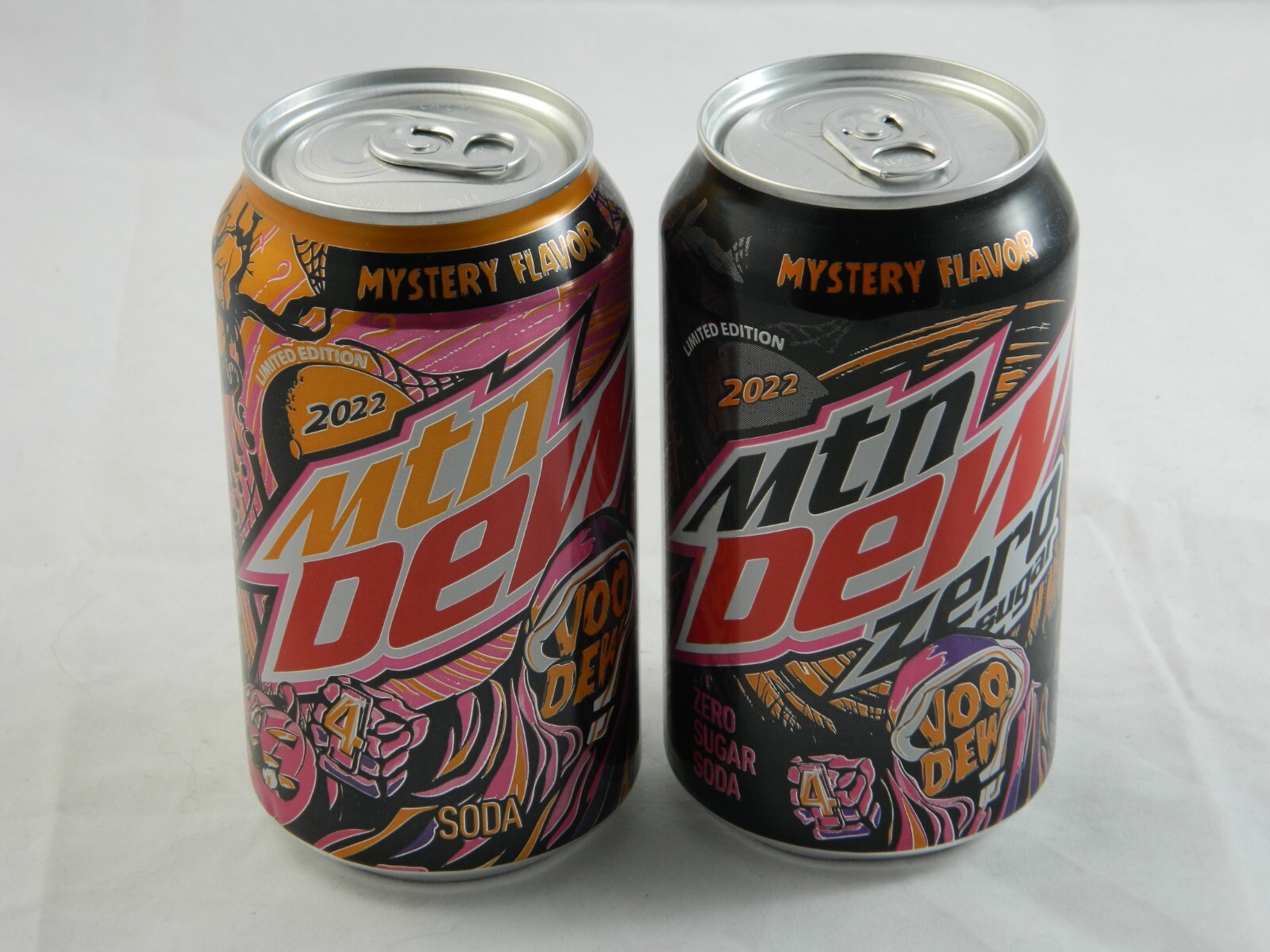 Mountain Dew Voo Dew 2022 Zero Sugar Regular 12 Oz Can VooDew New MTN 2 Pack