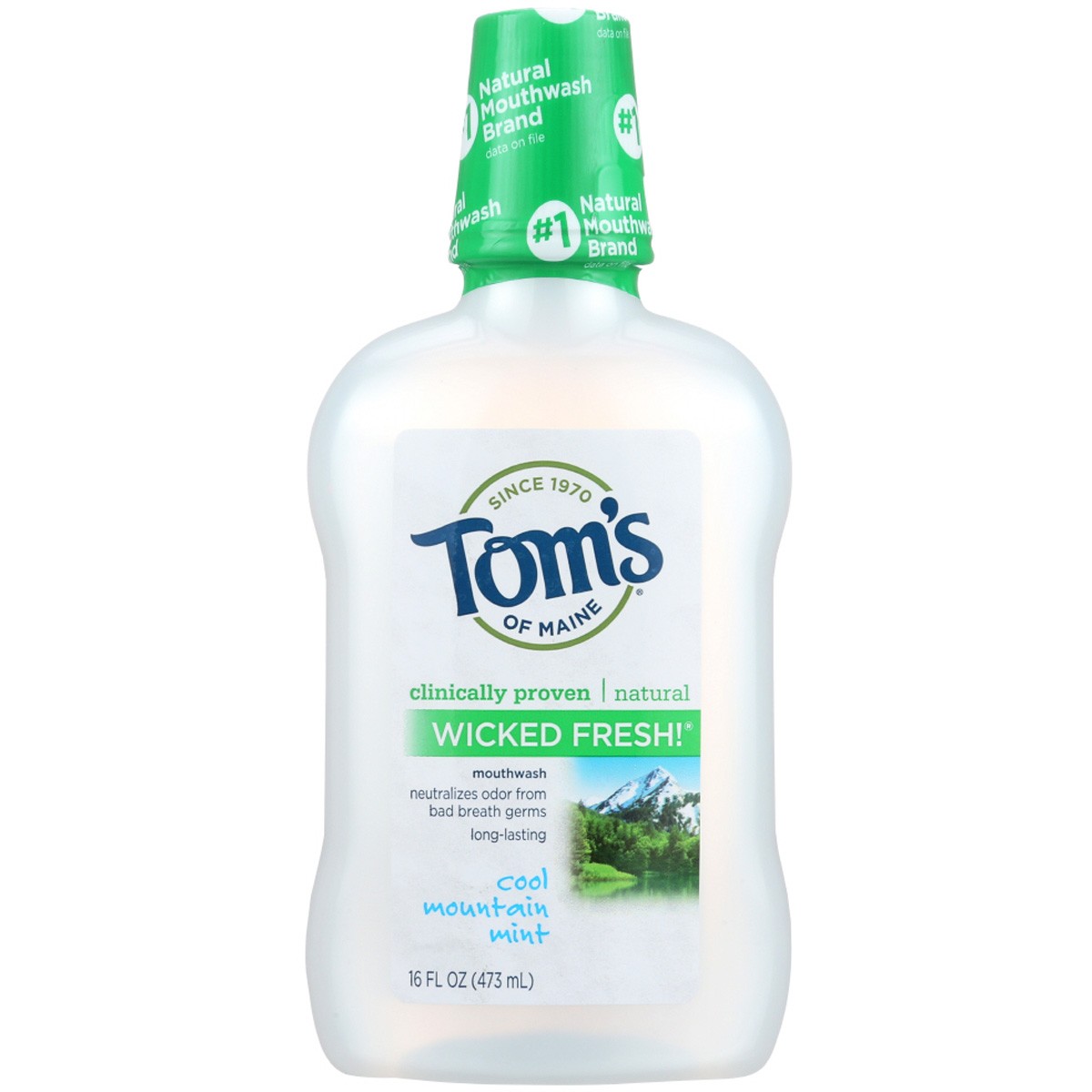 Tom'S Of Maine Wicked Fresh Mouthwash Cool Mountain Mint 16 Oz