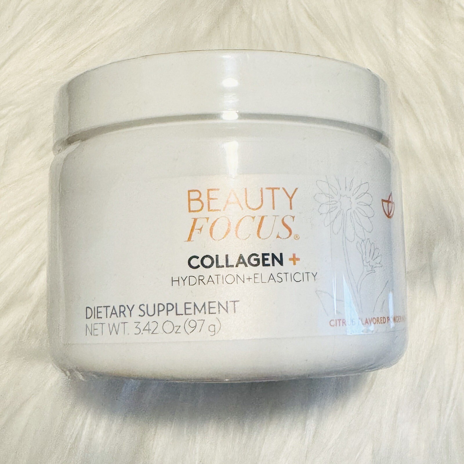 NuSkin Beauty Focus Collagen + | Citrus Flavor Orange | Powder | Nu Skin 08/2027