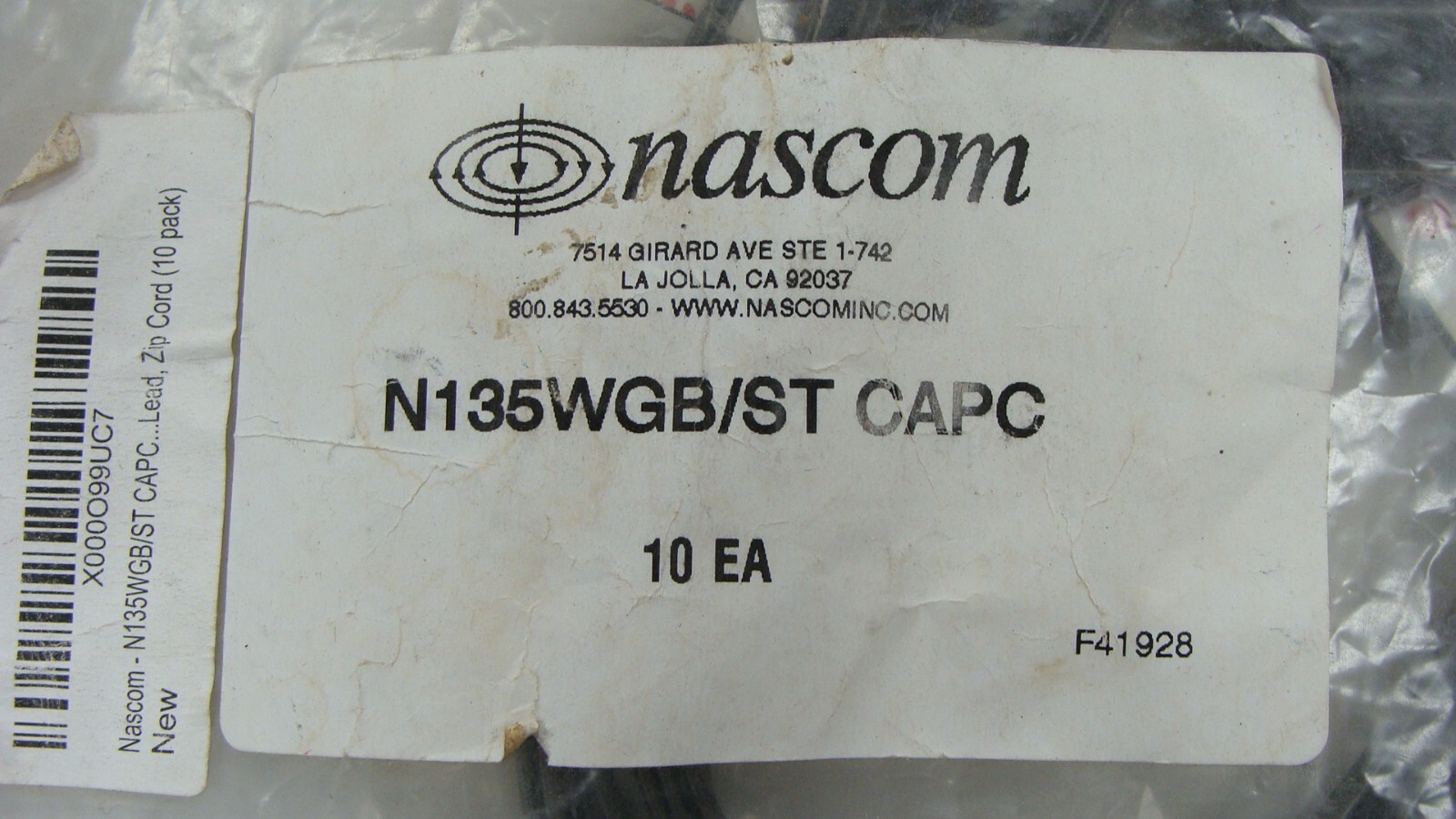 Nascom N135WGB/ST CAPC Surface Mount Cap switch Alarm Contact 10 LOT NEW BROWN