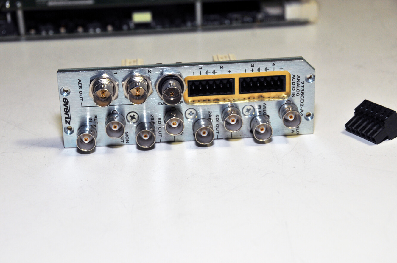Evertz 7736CD2-A4 Dual Composite Decoder with 3RU Backplane