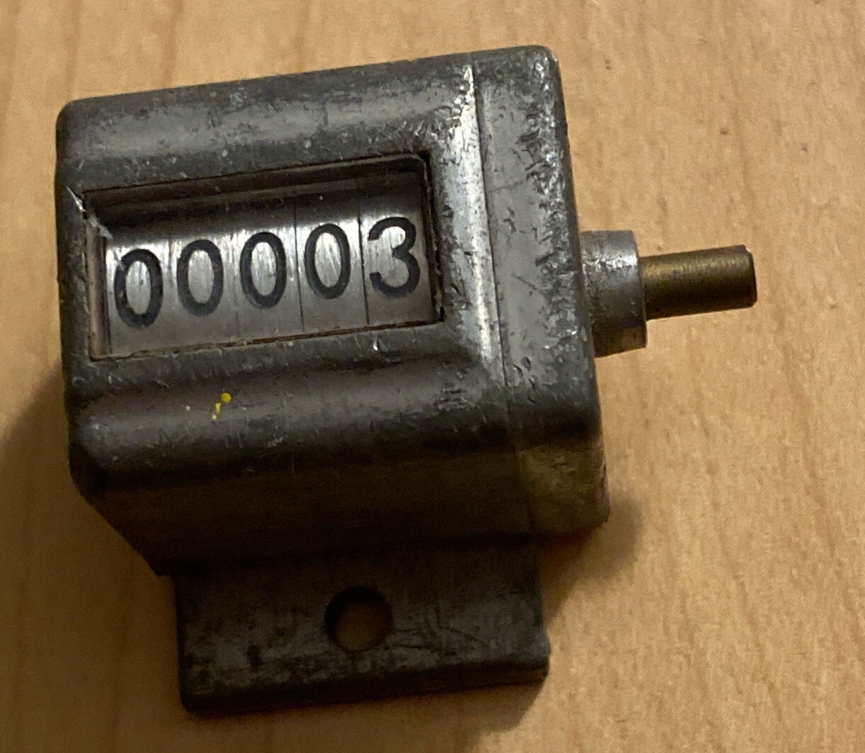 Veeder-Root 5 Digit Mechanical Counter,  Resettable - Made in Hartford, Conn USA